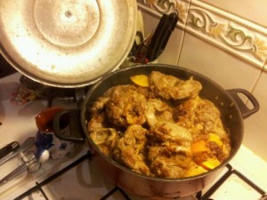 Ossobuco cooking